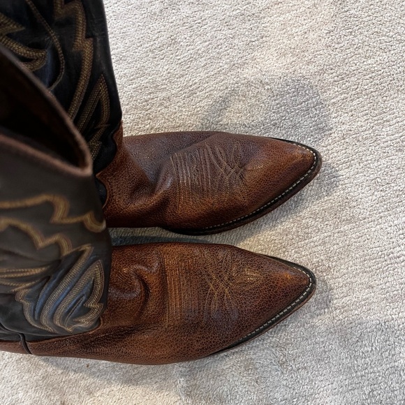 Justin Boots Western Leather Cowboy Boots - Men's 8.5 🔹 Model: 9009 48746 2 - Picture 5 of 5